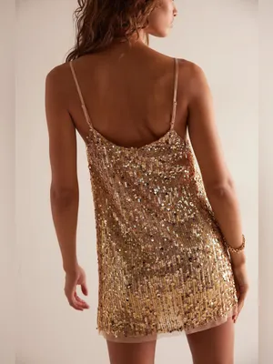 Free People Midnight Kiss Mini Slip Dress thumbnail 2