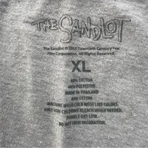 The Sandlot "You're Killing Me, Smalls!" V Neck Gray T Shirt size XL thumbnail 2