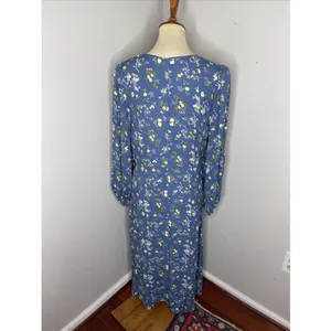 Reformation Lisse Dress in Blue Avery‎ Floral Sz 8 thumbnail 4