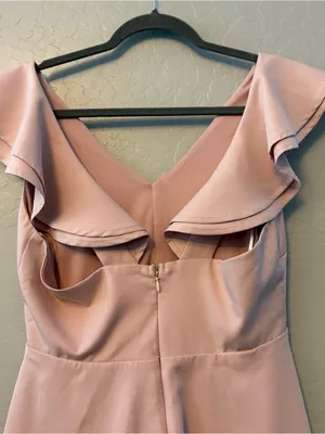 Lulus Divine Darling Light Pink Ruffled Skater Dress size large thumbnail 11