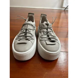 Puro Secret Platform Sneakers EU 36 Gray Leather Made Germany Avant Garde thumbnail 3