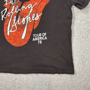 The Rolling Stones Band Tee Shirt Tongue Logo Size XL Short Sleeve Black thumbnail 2