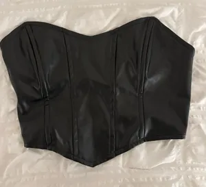 Princess Polly Faux Leather Top Corset thumbnail 1