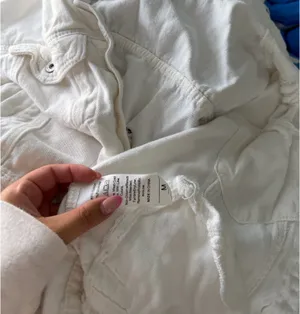 White Denim Jacket Size M thumbnail 2