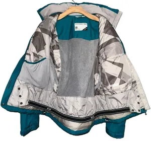 Salomon Women’s Size M Blue Grey Clima Pro Winter Ski Snowboarding Jacket thumbnail 5