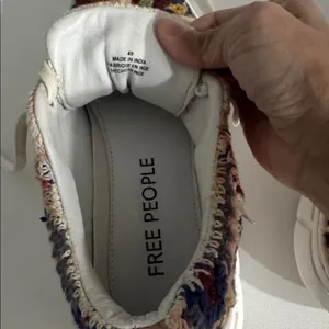 Free People Crochet Sneakers Boho Casual Festival Streetwear Festive Trendy Indi thumbnail 8