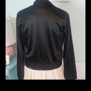 Nasty Gal black satin bomber jacket thumbnail 14