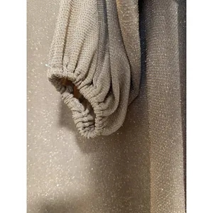 Leith Womens Gold Metallic Knit Shimmer Shift‎ Dress Long Blouson Sleeve XL thumbnail 6