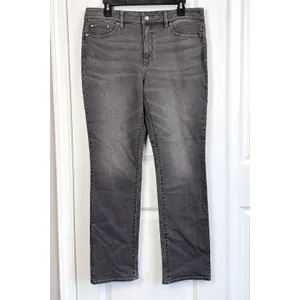Lauren Ralph Lauren Women's 14 Concrete/Gray Premier Straight Slimming Fit Jeans thumbnail 2