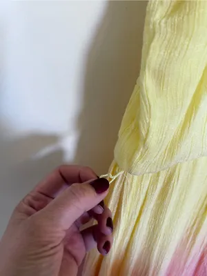 Maurice’s Ombré Yellow to Pink Sleeveless Gauzy Maxi Dress Size XL thumbnail 4