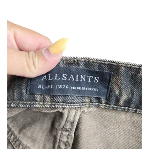 AllSaints Blake Leopard Brown Wide Leg Jeans Size: 26 thumbnail 6