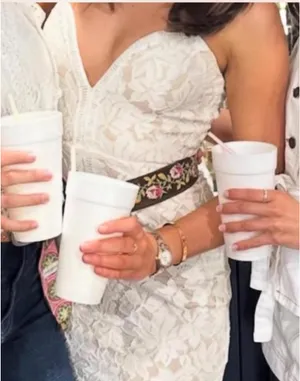 superdown White Lace Mini Dress thumbnail 1