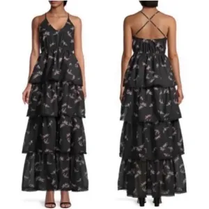 AREA STARS Bianca Floral Tiered Floral Print Maxi Dress(Size Large) thumbnail 2