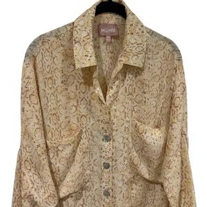 Show me Your Mumu Johns‎ Button Down Shirt in Desert Snake Beach Coastal Size M thumbnail 5