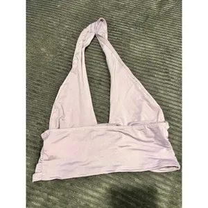 URBAN OUTFITTERS Light Purple Cropped Halter Top - Size Small thumbnail 7