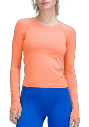 Lululemon Swiftly Tech Long Sleeve Shirt 2.0 Race Length *Highlight Orange thumbnail 1