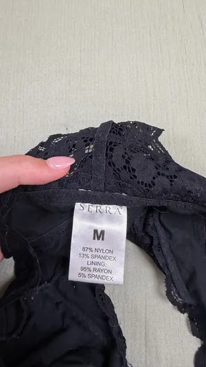 Lace Bralette Black Size M thumbnail 3