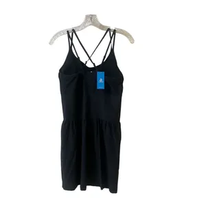 Cupshe skirted swim tankini top black sz Large NWT thumbnail 2