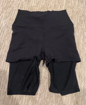 ALO Yoga Black High-Rise Bike Shorts thumbnail 1
