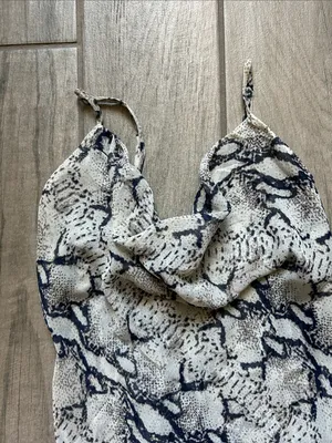 superdown Snake Print Sheer maxi Dress thumbnail 3