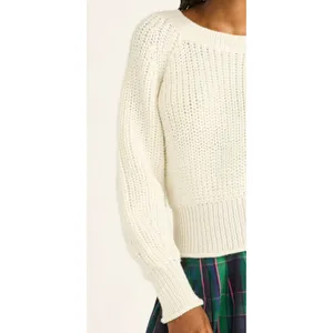 Free Assembly Womens Sweater Size S Cream 100 Shaker Knit Raglan Sleeve Pullover thumbnail 9