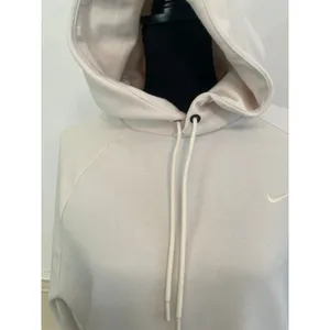 Nike Women’s Cream Fleece Pullover Hoodie Sweatshirt Embroidered Mini Swoosh thumbnail 6