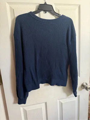 lululemon athletica navy crew neck sweater thumbnail 4