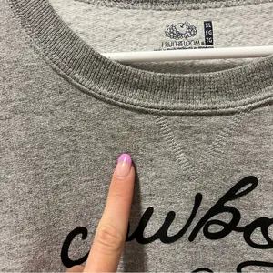 Cowboy Take Me Away Grey Crewneck Sweatshirt thumbnail 4