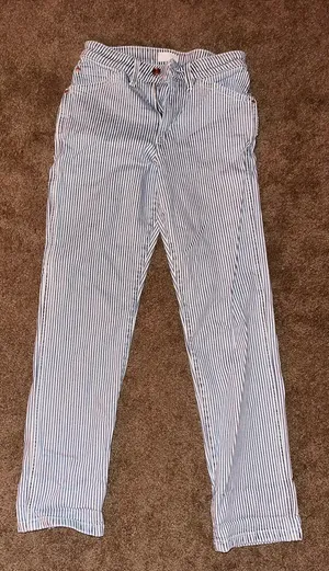 Blue stripped jeans thumbnail 1