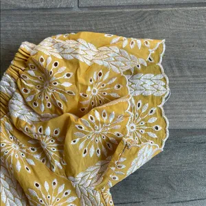 Vici Yellow Embroidered Blouse thumbnail 3