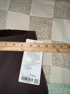 NWT Lululemon Ribbed Softstreme Flared Pant *Regular size 0 Espresso thumbnail 2