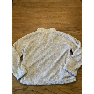 Umgee Women's Beige Fleece 1/4 Zip Mock Neck Pullover Sweatshirt Size L thumbnail 4