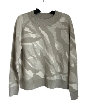 Athleta Merino Extra‎ Fine Blend Neutral Beige Tanish Lounge Sweater Size XS thumbnail 1