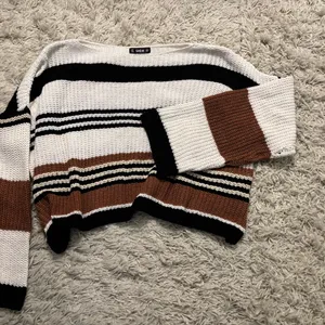 SHEIN Multicolor Striped Knit Sweater Size S thumbnail 6