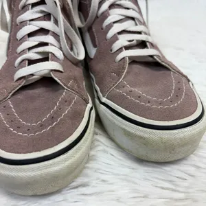 Vans Old Skool Hi Top Lavender Purple Lace Up Sneakers Unisex Womens 8 Mens 6.5 thumbnail 6