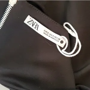 NWOT! Zara Black Pleated Crop Top thumbnail 4