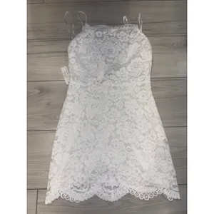 For Love & Lemons White Floral Lace Mini Dress Spaghetti Strap NWT Size Small thumbnail 3