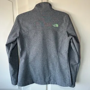 The North‎ Face Gray Full Zip Apex Bionic Jacket Windproof Fleece Lined Womens M thumbnail 4