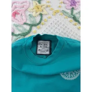 Pacific &‎ Co Pensacola Beach Florida Compass Sweatshirt Teal Small thumbnail 6