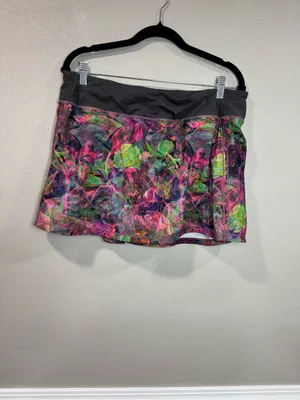 Lululemon Side-Pleat High-Rise Tennis Skirt Vivid Floral Tone Multi / Graphite thumbnail 8