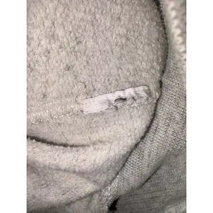 Abercrombie & Fitch Gray White Logo Oversized Long Sleeve Crop Sweatshirt Size L thumbnail 5