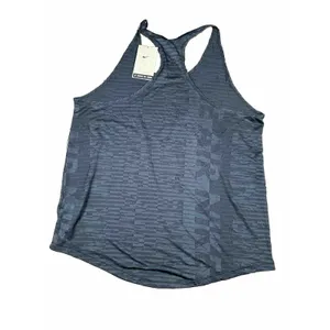 NWT Nike Women's Running Mesh Racer‎ Back Black Gray Tank Top Size XL thumbnail 3