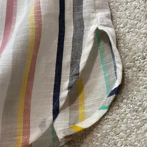 Anthropologie Striped Button Down Shirt - Multicolor Size 8 100% Cotton thumbnail 11