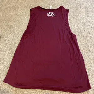 Target trips and‎ tricep dips workout tank top Red Size L thumbnail 3