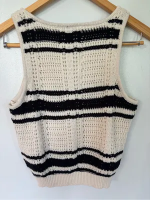 Freshman 1966 2 piece black/white crochet skirt set thumbnail 7