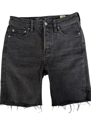 EUC Free People We The Free Black Denim Shorts Size 25 thumbnail 1