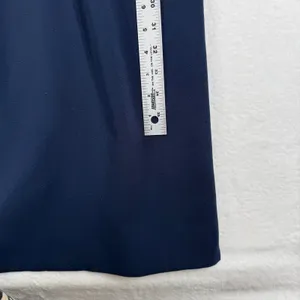 Dress The‎ Population Navy Blue V Neck Bow Shoulder Midi Dress XS thumbnail 4