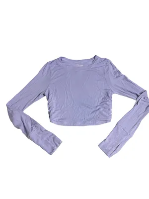 OFFLINE By Aerie Thumbs Up Long Sleeve Ruched T-Shirt thumbnail 3
