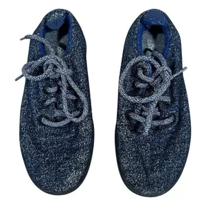 Allbirds Wool Runners Marled Knit Sneakers Navy Blue Sustainable Comfort Size W7 thumbnail 2