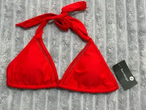 Swimdress Red Triangle Bikini Top - Swimsuit Co. thumbnail 1